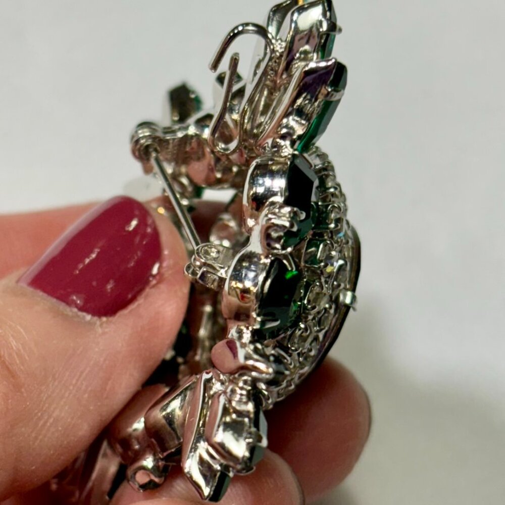 ✨ STUNNING Vintage Unsigned Juliana (DeLizza & Elster) Rhinestone Brooch Pin ✨ - Picture 5 of 8